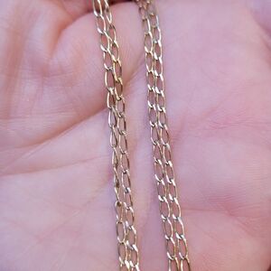 14k Solid Yellow Gold Chain Necklace, 21" Length With Lobder Clasp.